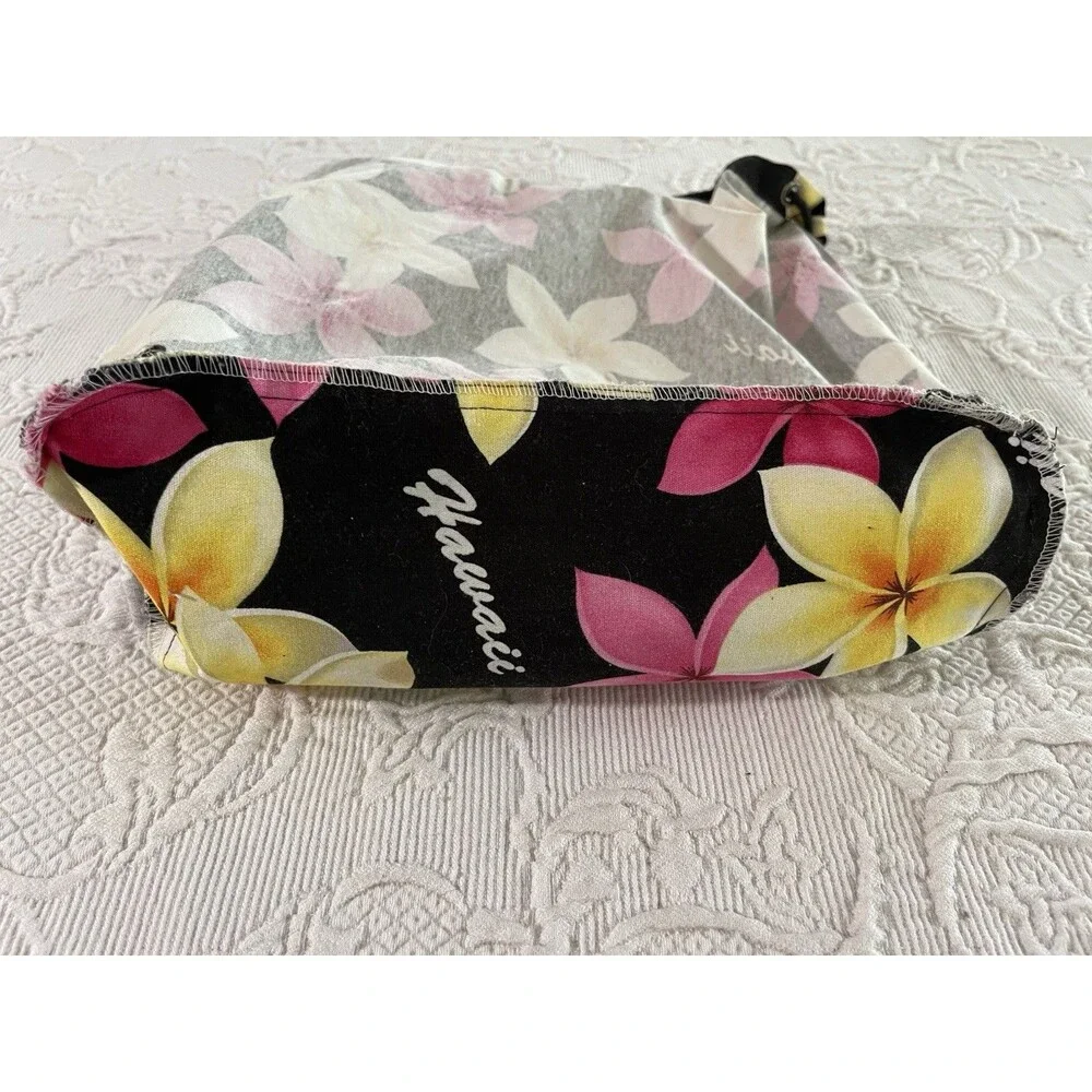 Vtg Island Aloha Wear Plumeria Floral Backpack Made in Hawaii Colorful